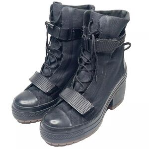 CONVERSE CHUCK TAYLOR 70 DE LUXE GR82 XX Hi Black Canvas Boots Womens Size 8.5